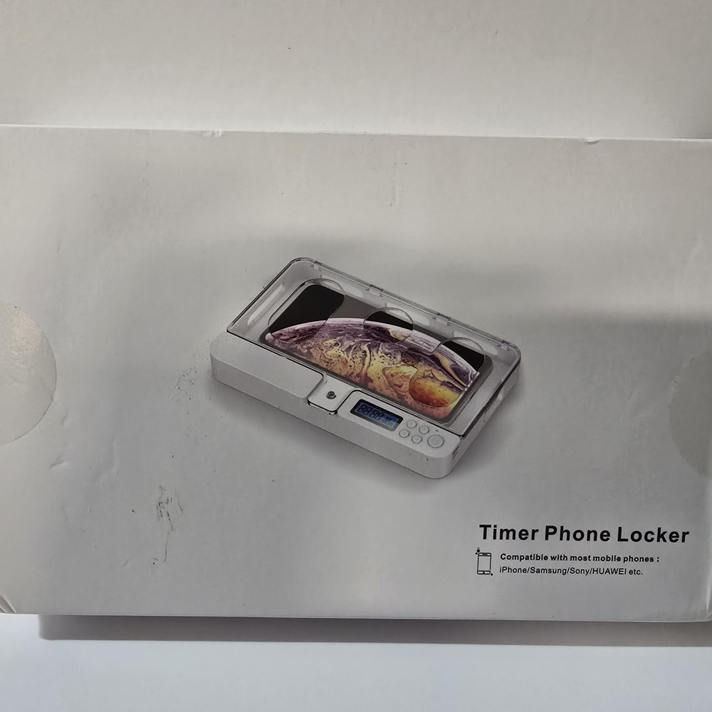 White Timer Phone Locker